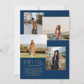 Afstuderen voor het verzamelen van foto's van Blue Kaart (Achterkant)