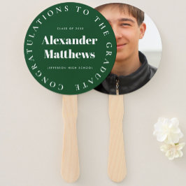 Afstuderen voor je schoolklas Mannelijke Foto Groe Handwaaier