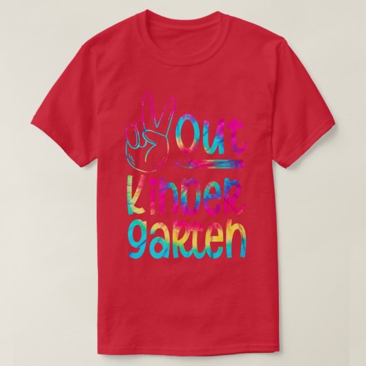 Afstuderen voor Kindergarten - Verf Afgelopen dag T-shirt (Design voorkant)