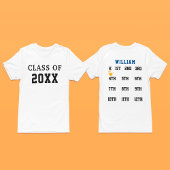 Afstuderen voor kinderverzorging, met handafdruk t-shirt