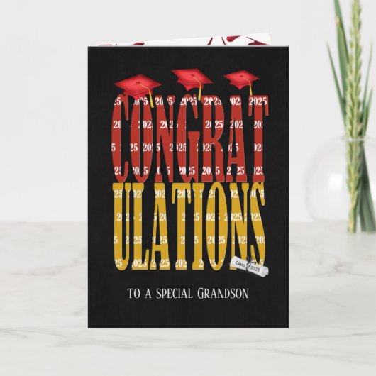 afstuderen voor kleinzoon 2025 kaart (Voorkant)