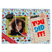 Afstuderen voor kleuterschool/Kindergarten Foto Gi Groot Cadeauzakje (Achterkant)