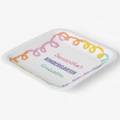 Afstuderen voor kleuterschool papieren bordje (Gebogen)