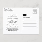 Afstuderen voor lassen en lassen aankondigingskaart (Achterkant)