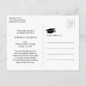 Afstuderen voor lassen en lassen aankondigingskaart (Achterkant)