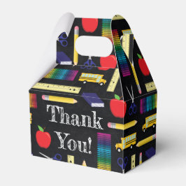 Afstuderen voor leerlingwezen bedankdoosjes