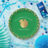 Afstuderen voor lerarenonderwijs Groen goud Papieren Bordje (Feest)
