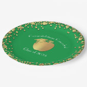 Afstuderen voor lerarenonderwijs Groen goud Papieren Bordje (Gekanteld)