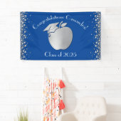 Afstuderen voor lerarenopleiding Blue Silver Spandoek (Insitu)