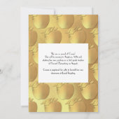 Afstuderen voor lerarenopleiding Navy Blue Gold In Kaart (Achterkant)