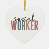 Afstuderen voor maatschappelijk werkers keramisch ornament (Voorkant)