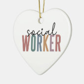 Afstuderen voor maatschappelijk werkers keramisch ornament (Links)