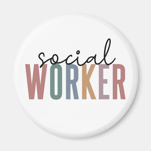 Afstuderen voor maatschappelijk werkers magneet (Voorkant)