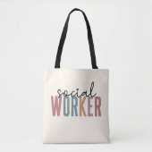 Afstuderen voor maatschappelijk werkers tote bag (Voorkant)