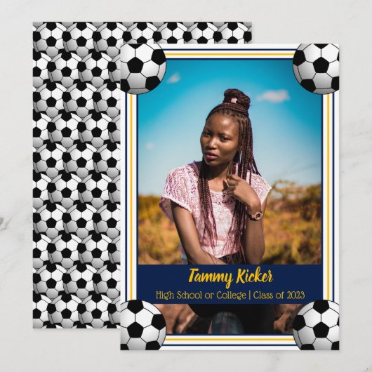 Afstuderen voor marinescheepvaart aankondiging (Voorkant / Achterkant)