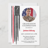 Afstuderen voor mariniersopleiding, militaire vlag kaart (Voorkant)