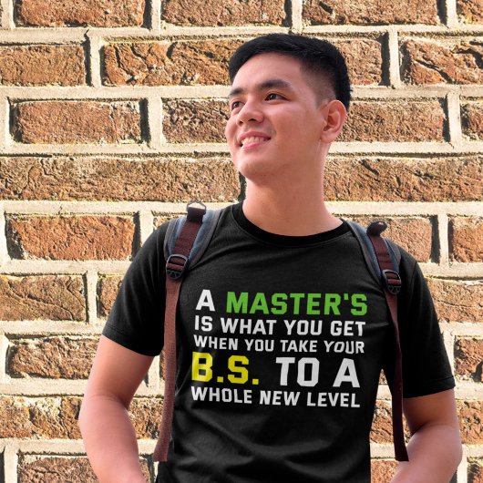 Afstuderen voor masteropleiding voor Afstudeerder T-shirt