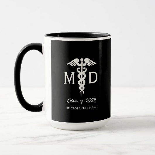 Afstuderen voor medisch docent mok (Links)