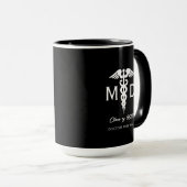 Afstuderen voor medisch docent mok (Voorkant rechts)