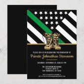 Afstuderen voor militaire basisopleiding kaart (Voorkant / Achterkant)