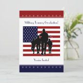 Afstuderen voor militaire opleiding - Uitnodiging  (Staand voorkant)