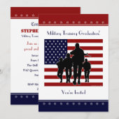 Afstuderen voor militaire opleiding - Uitnodiging  (Voorkant / Achterkant)