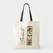 Afstuderen voor modern fotocollage filmscript tote bag (Voorkant)