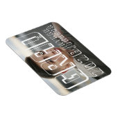 Afstuderen voor moderne blote typografie Foto Magneet (Rechterzijde)