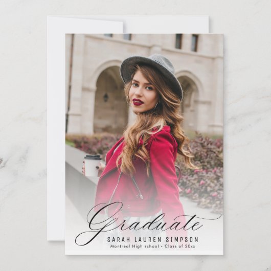 Afstuderen voor moderne kalligrafie kaart (Voorkant)