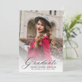 Afstuderen voor moderne kalligrafie kaart (Staand voorkant)