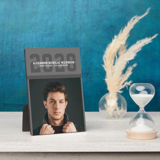 Afstuderen voor moderne porty Bold Typography Foto Fotoplaat (Zijkant)