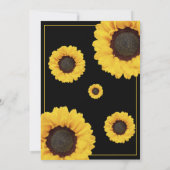 Afstuderen voor moderne zonnebloempitten kaart (Achterkant)
