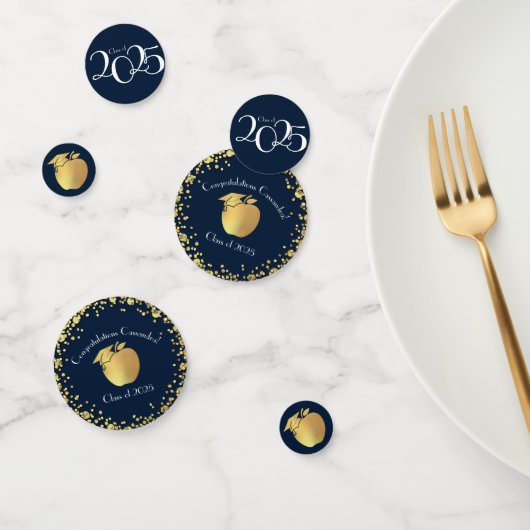 Afstuderen voor Onderwijs van leraren Navy Blue Go Confetti (Groep)