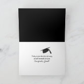 Afstuderen voor onstopbare tekst kaart (Binnen)