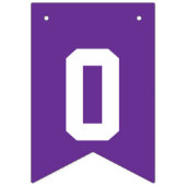 Afstuderen voor Paarse en witte schoolkleuren Vlaggetjes (Derde vlag)