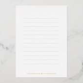 Afstuderen voor schrijven aan zijkant - Echte Foli Folie Uitnodiging (Achterkant)