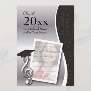 Afstuderen voor Silver & Black Music Kaart