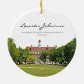 Afstuderen voor speciale Urbana Champaign Keramisch Ornament (Achterkant)