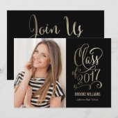 Afstuderen voor Stellar Jaar bewerkbare kleuren Kaart (Voorkant / Achterkant)