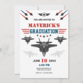 Afstuderen voor straaljagerpiloot van de luchtmach kaart (Voorkant)