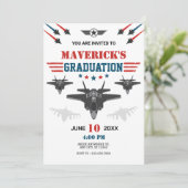 Afstuderen voor straaljagerpiloot van de luchtmach kaart (Staand voorkant)