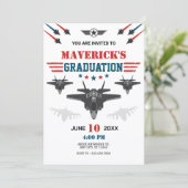 Afstuderen voor straaljagerpiloot van de luchtmach kaart (Staand voorkant)