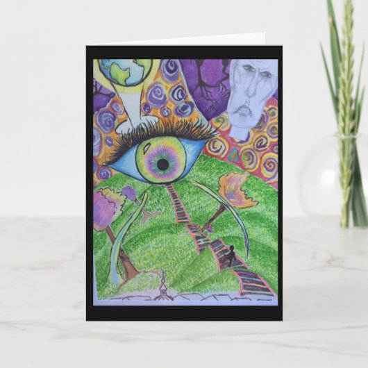 Afstuderen voor studenten, psychologie, counseling kaart (Voorkant)