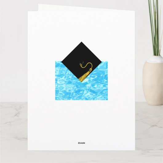 Afstuderen voor SWIM Team Swimmer Kaart (Achterkant)