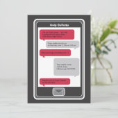 Afstuderen voor teletelefoonstextuur kaart (Staand voorkant)