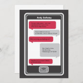 Afstuderen voor teletelefoonstextuur kaart (Voorkant / Achterkant)