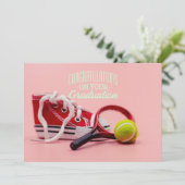 Afstuderen voor tennisspeler (Staand voorkant)