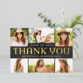 Afstuderen voor toekomstige FOLIE - Hartelijk dank Folie Uitnodiging (Staand Voorkant)