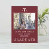 Afstuderen voor verpleegkundigen eenvoudige modern aankondiging (Staand voorkant)