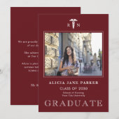 Afstuderen voor verpleegkundigen eenvoudige modern aankondiging (Voorkant / Achterkant)